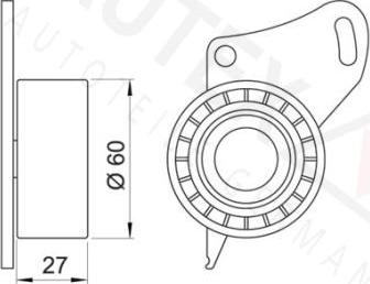 Autex 641625 - Обтяжна ролка, ангренаж vvparts.bg