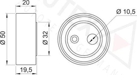 Autex 641626 - Обтяжна ролка, ангренаж vvparts.bg