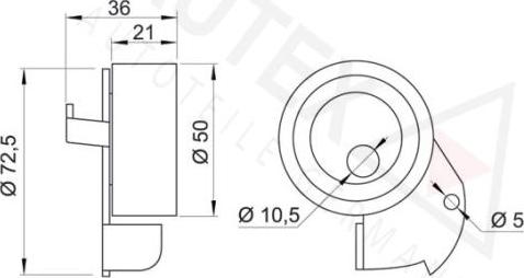 Autex 641628 - Обтяжна ролка, ангренаж vvparts.bg