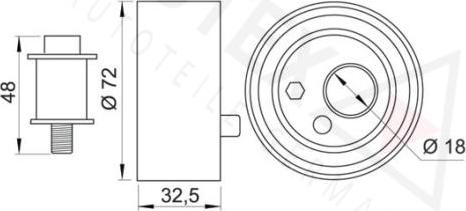 Autex 641093 - Обтяжна ролка, ангренаж vvparts.bg