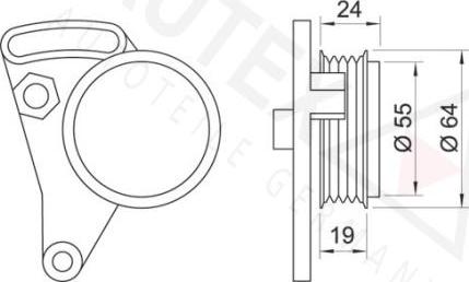 Autex 641037 - Паразитна / водеща ролка, пистов ремък vvparts.bg