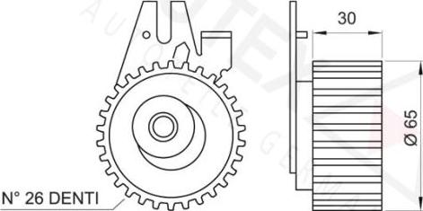 Autex 641168 - Обтяжна ролка, ангренаж vvparts.bg