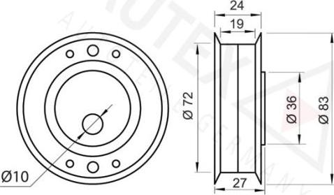 Autex 641105 - Обтяжна ролка, ангренаж vvparts.bg