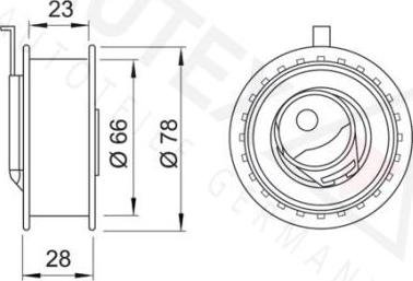 Autex 641131 - Обтяжна ролка, ангренаж vvparts.bg