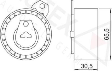 Autex 641170 - Обтяжна ролка, ангренаж vvparts.bg