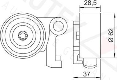 Autex 641842 - Обтяжна ролка, ангренаж vvparts.bg