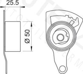 Autex 641804 - Обтяжна ролка, ангренаж vvparts.bg