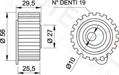 Autex 641803 - Обтяжна ролка, ангренаж vvparts.bg