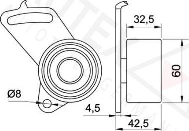 Autex 641816 - Обтяжна ролка, ангренаж vvparts.bg