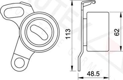 Autex 641829 - Обтяжна ролка, ангренаж vvparts.bg