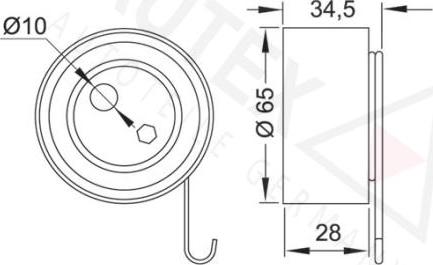 Autex 641877 - Обтяжна ролка, ангренаж vvparts.bg