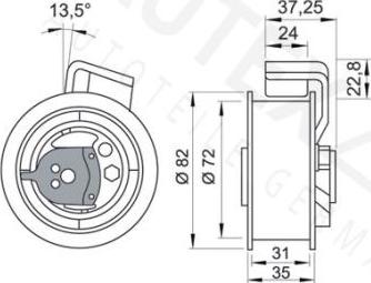 Autex 641269 - Обтяжна ролка, ангренаж vvparts.bg