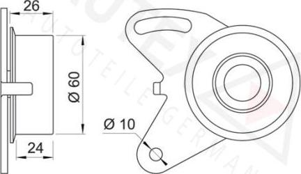 Autex 641201 - Обтяжна ролка, ангренаж vvparts.bg