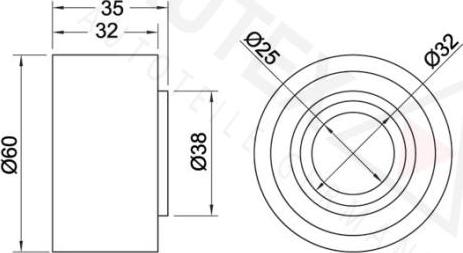 Autex 641213 - Паразитна / водеща ролка, зъбен ремък vvparts.bg