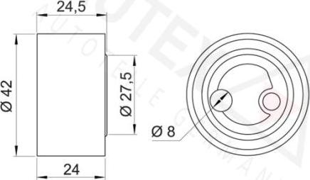 Autex 641239 - Обтяжна ролка, ангренаж vvparts.bg