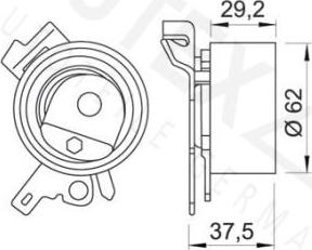 Autex 641234 - Обтяжна ролка, ангренаж vvparts.bg