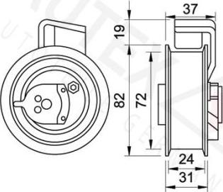 Autex 641271 - Обтяжна ролка, ангренаж vvparts.bg