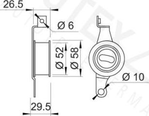 Autex 641792 - Обтяжна ролка, ангренаж vvparts.bg