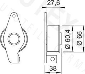 Autex 641797 - Обтяжна ролка, ангренаж vvparts.bg