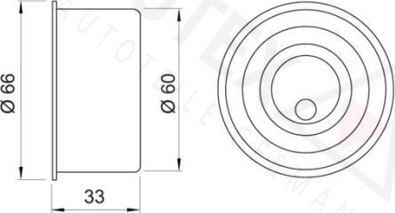 Autex 641732 - Обтяжна ролка, ангренаж vvparts.bg