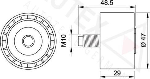 Autex 641779 - Паразитна / водеща ролка, зъбен ремък vvparts.bg