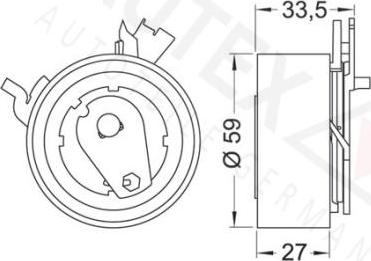 Autex 642002 - Обтяжна ролка, ангренаж vvparts.bg