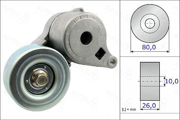 Autex 654996 - Ремъчен обтегач, пистов ремък vvparts.bg