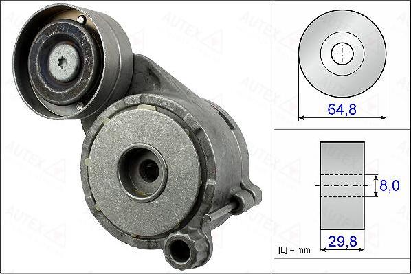 Autex 654966 - Ремъчен обтегач, пистов ремък vvparts.bg