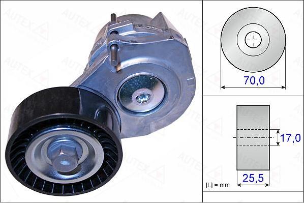 Autex 654963 - Ремъчен обтегач, пистов ремък vvparts.bg