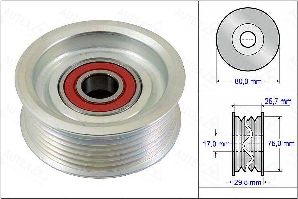 Autex 654909 - Паразитна / водеща ролка, пистов ремък vvparts.bg