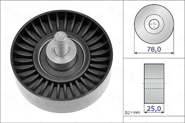 Autex 654916 - Паразитна / водеща ролка, пистов ремък vvparts.bg