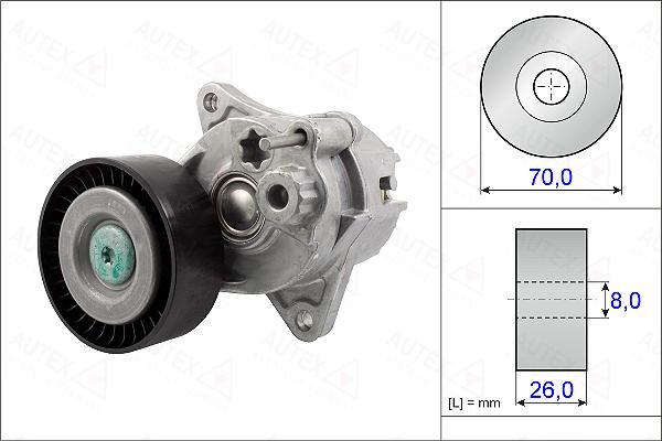 Autex 654917 - Ремъчен обтегач, пистов ремък vvparts.bg