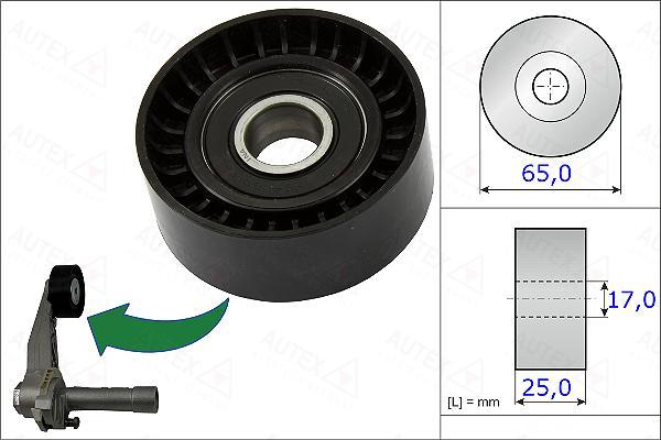 Autex 654980 - Паразитна / водеща ролка, пистов ремък vvparts.bg