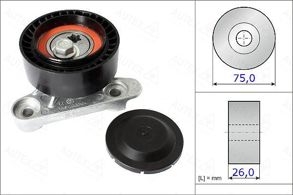 Autex 654982 - Паразитна / водеща ролка, пистов ремък vvparts.bg