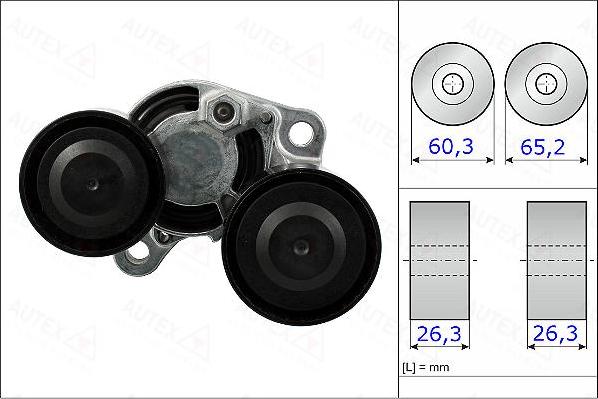 Autex 654920 - Ремъчен обтегач, пистов ремък vvparts.bg