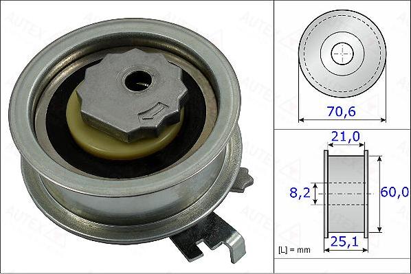 Autex 654922 - Обтяжна ролка, ангренаж vvparts.bg