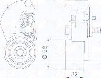 Autex 654696 - Обтяжна ролка, ангренаж vvparts.bg