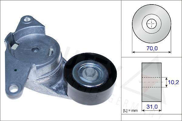 Autex 654847 - Ремъчен обтегач, пистов ремък vvparts.bg