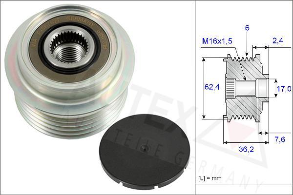 Autex 654852 - Ремъчна шайба, генератор vvparts.bg