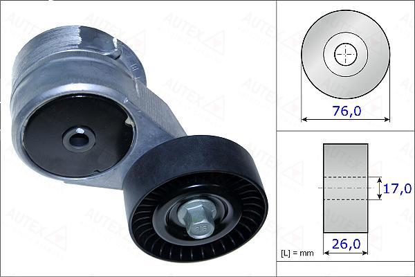 Autex 654869 - Ремъчен обтегач, пистов ремък vvparts.bg