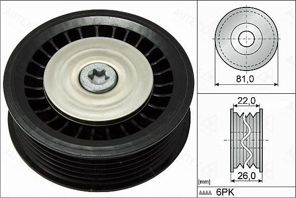 Autex 654861 - Паразитна / водеща ролка, пистов ремък vvparts.bg