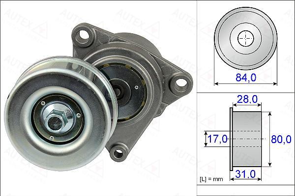 Autex 654868 - Ремъчен обтегач, пистов ремък vvparts.bg