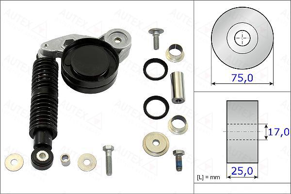 Autex 654867 - Ремонтен комплект, обтяжно рамо- пистов ремък vvparts.bg