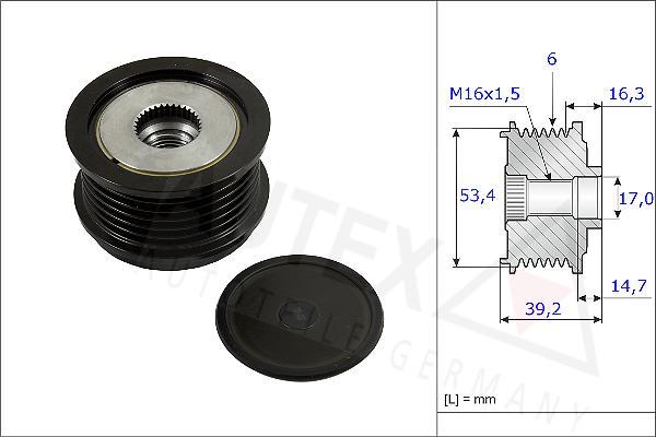 Autex 654819 - Ремъчна шайба, генератор vvparts.bg