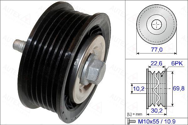 Autex 654881 - Паразитна / водеща ролка, пистов ремък vvparts.bg