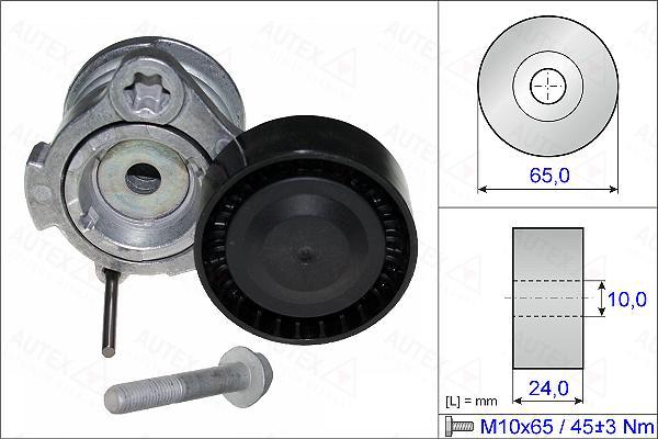 Autex 654882 - Ремъчен обтегач, пистов ремък vvparts.bg