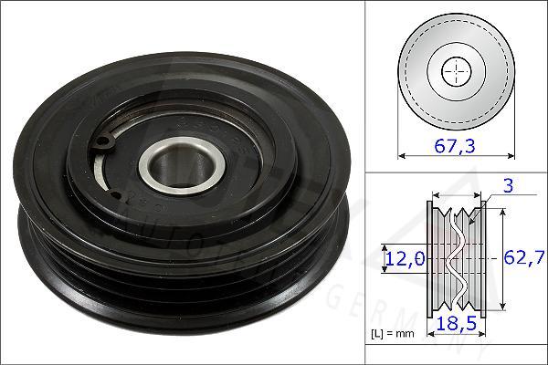 Autex 654827 - Паразитна / водеща ролка, пистов ремък vvparts.bg