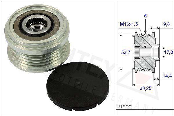 Autex 654870 - Ремъчна шайба, генератор vvparts.bg