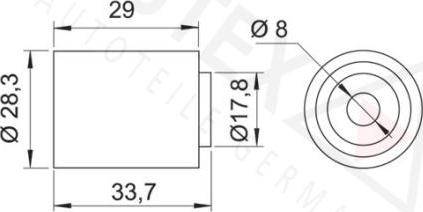 Autex 654216 - Паразитна / водеща ролка, зъбен ремък vvparts.bg