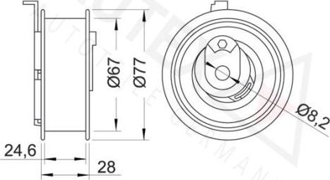 Autex 654217 - Обтяжна ролка, ангренаж vvparts.bg